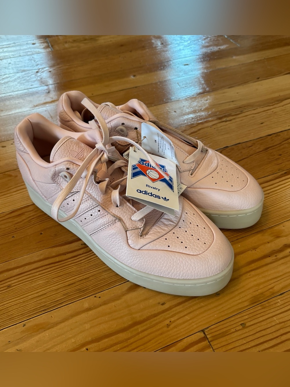 Adidas Rivalry Lux Low Sneakers Sandy Pink Ivory Men's Size 11.5 NEW NO BOX!